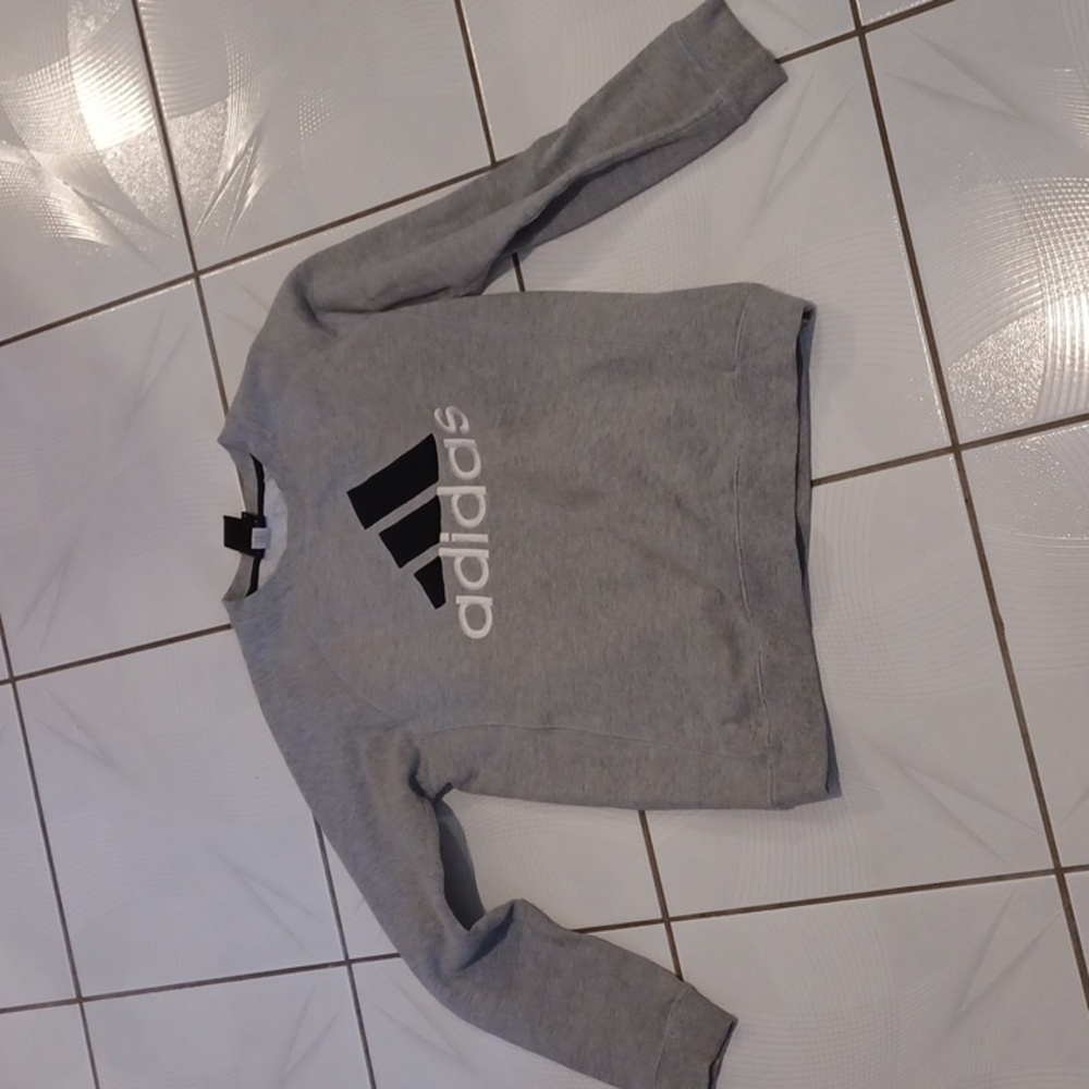 4/$60 Gray Adidas Sweatshirt - Size XL (Youth)